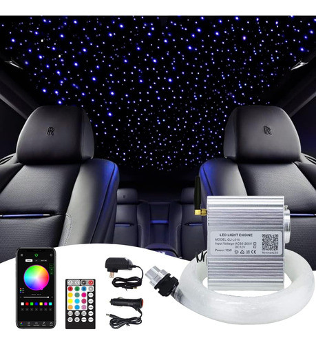 Kit De Luz De Estrella Con Fibra Óptica, 160pcs, 76cm, 198m 0