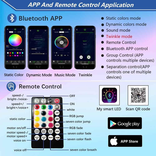 Kit De Luz De Estrella Con Fibra Óptica, 160pcs, 76cm, 198m 1