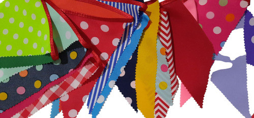 Banderines De Tela, Decoración, Fiestas, Cumpleaños 0