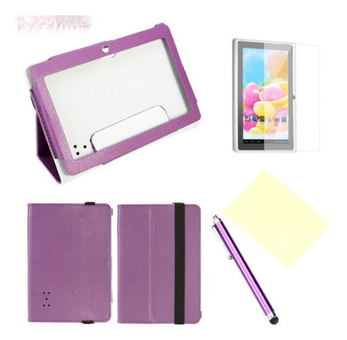 Belleza 4 En 1 Plegable Folio Tapa Cubierta De Q88 /q8 7 Pul 0