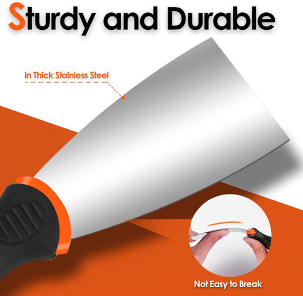9 Espatulas Para Masilla + Bandeja Acero Inoxidable/goma 1 9 Espatulas Para Masilla + Bandeja Acero Inoxidable/goma 1
