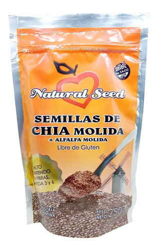 Natural Seed Semillas De Chia Molida Con Alfalfa 0