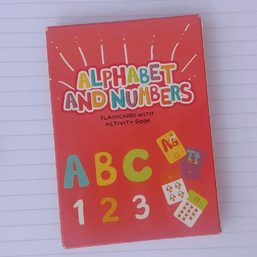 Combo X6 Cartas Educaticvas Ingles Alphabet Forms Numbers 1