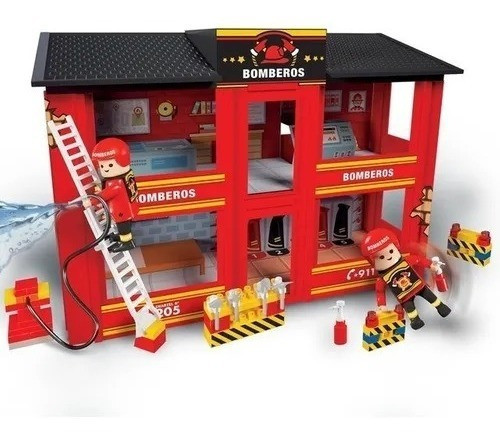 Flokys Estación De Bombero Con 2 Figuras Sharif Express 0