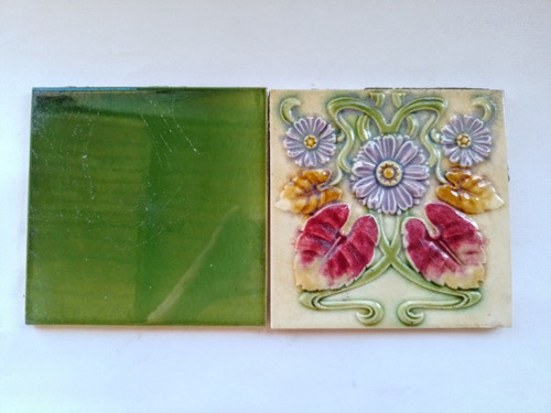 Mayólica Ceramica Relieve Original Vintageazulejo Coleccion 0