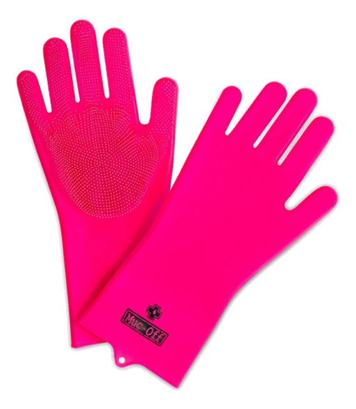 Guantes Para Lavar Auto Moto De Silicona Y Cerdas Muc-off L 0