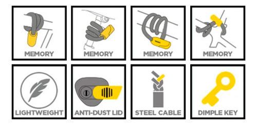 Candado Con Cable De Memoria Rockbros 60cm - Sportpolis 1