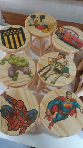 Banquitos De Madera Para Niñas Y Niños 1