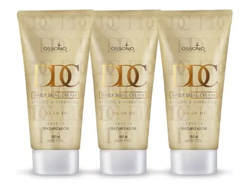 Combo 3 Cremas De Peinar Ddc Con Oleo De Argan Ossono 0