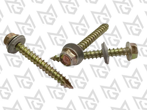 Tornillo 14x 3 X100u Punta Aguja Arandela Chapa Madera Vulca 1