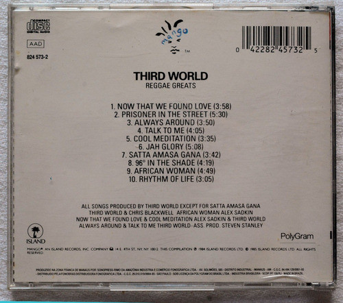 Third World Reggae Greats Cd 1
