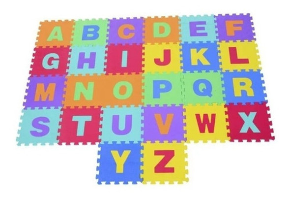 Alfombra Goma Eva Puzzle Alfabeto 26 Pzas + Mini Puzzle Goma 1