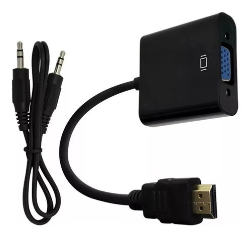 Cable Hdmi A Vga + Audio Pc A Monitor Conversor Envios 0