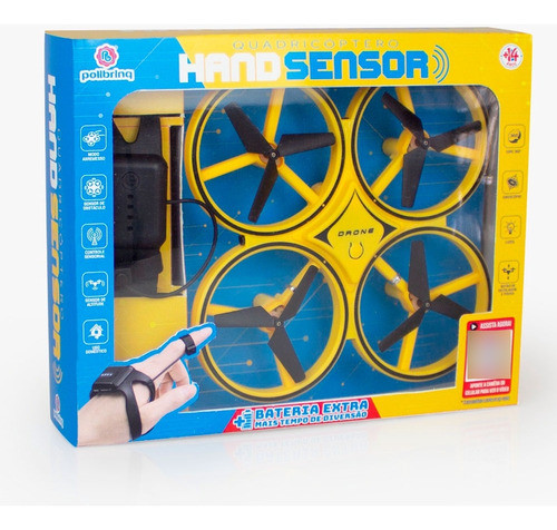 Drone Quadricóptero Hand Sensor Movimento Da Mão 1