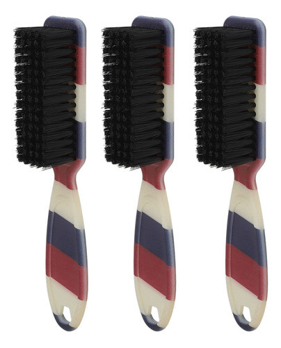 Escova Barber Fade, 3 Peças De Barba Macia, Alça Ergonômica, 0