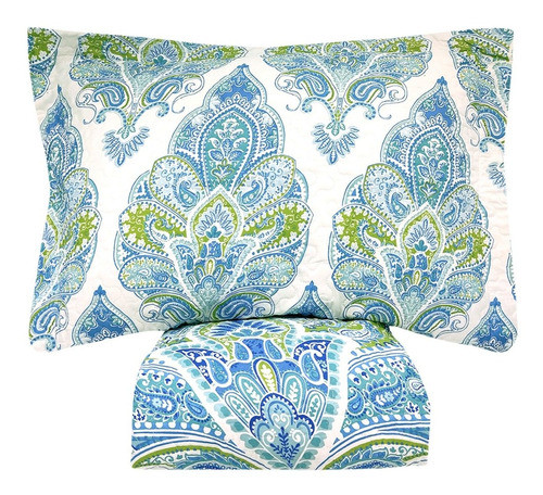 Cubrecama Twin Cover Estampado Quilt 1 Plaza Verano Ct 0