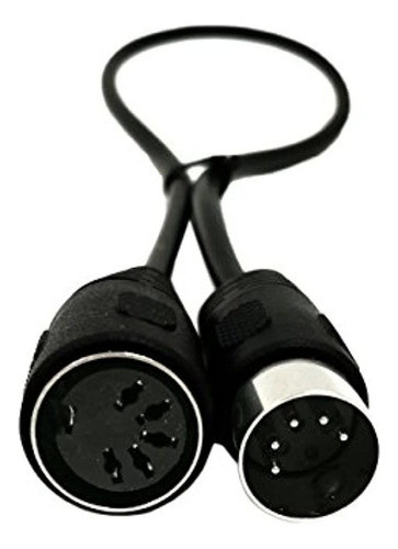 Sinloon 20 Pulgadas Midi Extensión Cablemidi 5pin Din Macho 1