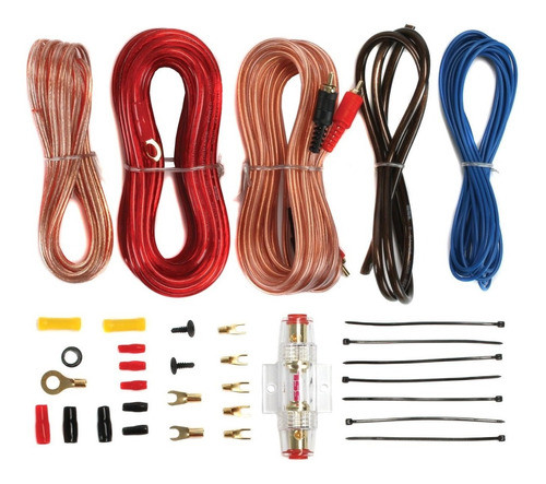 Kit De Cables 4 Gauges Para Potencias Racing 0