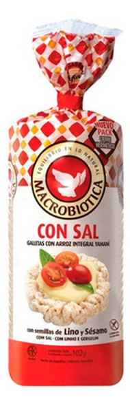 Pack X 6 Galleta De Arroz Macrobiótica Con Sal X 102 Gr 0