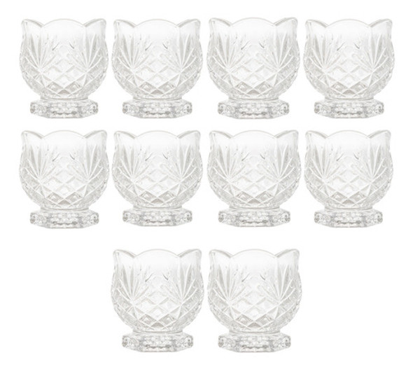 Kit 10 Porta Talheres De Cristal Para Colher De Chá E Café 0