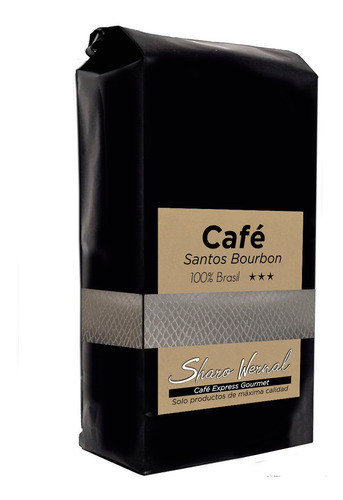 Café Granos Santos Bourbon Brasil Expreso Sharo Wernal 1kg. 1