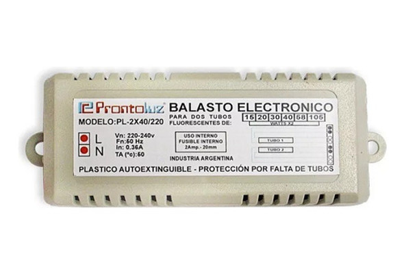 Balasto Electrónico 8w Para 2 Tubosgermicida220vac-prontoluz 1 Balasto Electrónico 8w Para 2 Tubosgermicida220vac-prontoluz 1