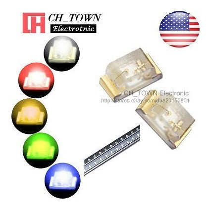 5 Luces 100pcs 0603 (1608) Diodos Smd Smt Led Blanco Kits De 1