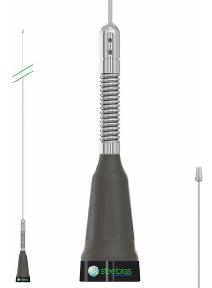 Antena Móvel Vhf 5/8 De Onda Com Mola - Ap20189 0