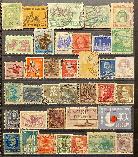 Mundiales - Lote De 37 Sellos - Diferentes Temas M065 0