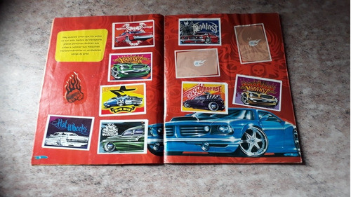 Álbum Hotwheels De Figuritas. Incompleto. Muy Buen Estado. 1