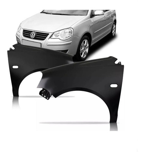 Paralama Polo Hatch Sedan  2008 2009 2010 2011  Com Furo Par 0