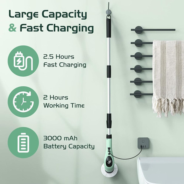 Fregadora Giratoria Eléctrica Nuovoware, Cepillo De Limpieza 1