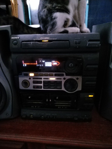 Rádio Sony Fhg80 Duplo Deck Cd Player Am/fm S/ Caixas C 3455 0
