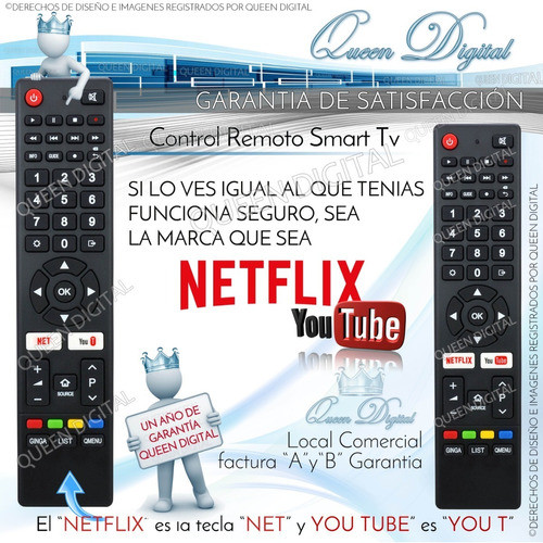 Control Remoto Para Smart Philco Pld32hs7a Sanyo Lce32ih51d 1