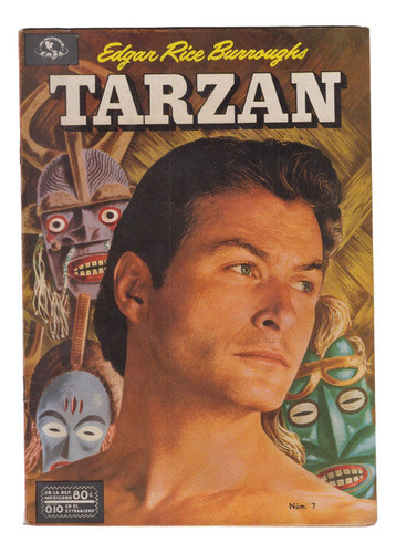 1952 Tarzan Nº 7 Mexico Emsa Lex Barker Excelente Estado 0