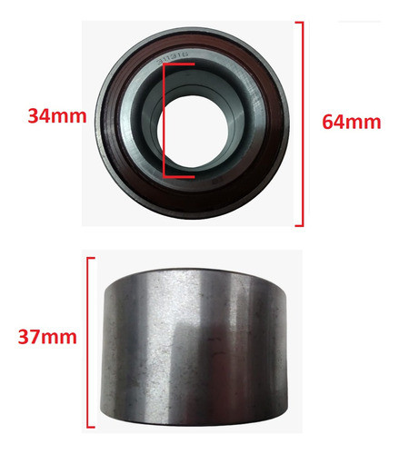 Ruleman Rueda Delantera Audi 50 Vw Polo Aleman 34x62x37 1