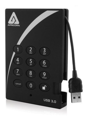Apricorn Aegis Candado Usb 30 Disco Duro Externo Portatil 1