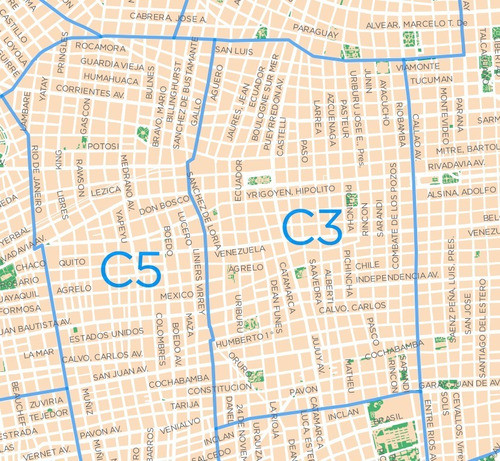Mapa Lona Caba Ciudad De Buenos Aires 150 X 165cm Con Calles 1