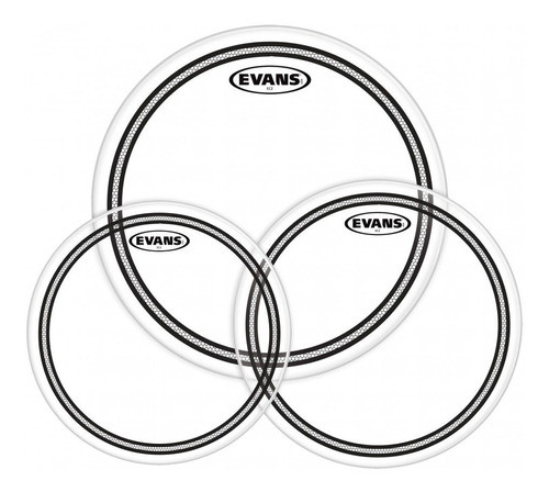 Set Parches Evans Ec2 Arenado Standard Tom Pack 12 13 16 0