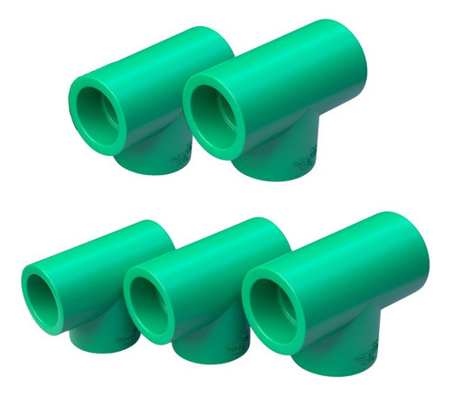 Tee 25mm Hembra Fusion Termofusion Fria Caliente 5 Unidades 1
