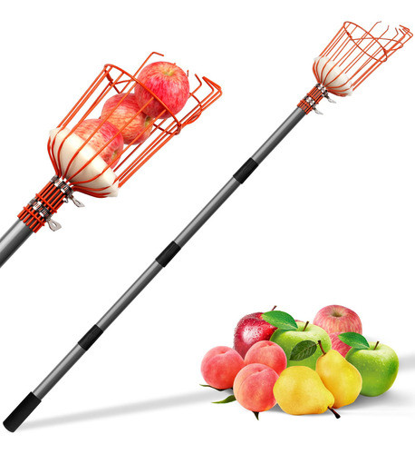 Recolector De Frutas Con Poste Fibra De Vidrio 1.67 Metros 0