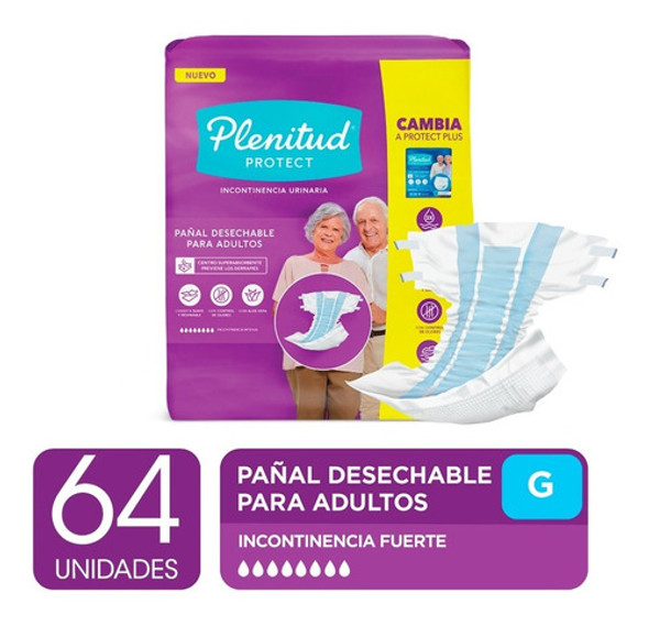 Pañales Plenitud Protect G 4 Packs X16 Un Para Adultos 0 Pañales Plenitud Protect G 4 Packs X16 Un Para Adultos 0