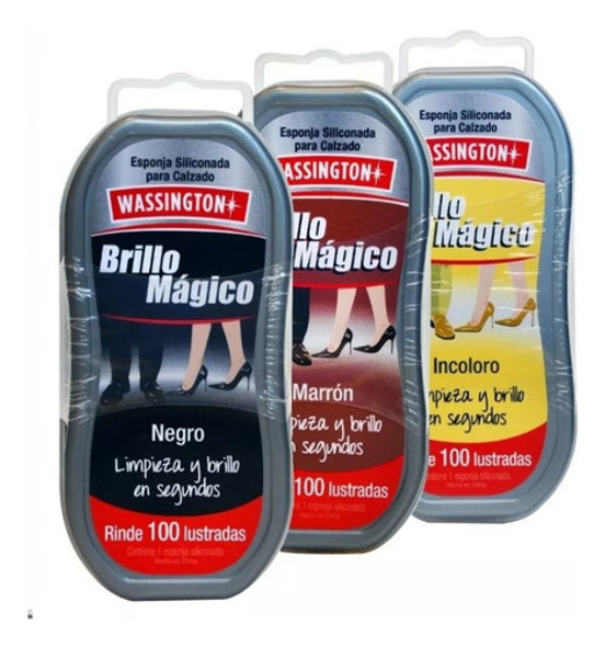 Wassington Esponja Brillo Mágico Colores Pack 6 Unidades 0