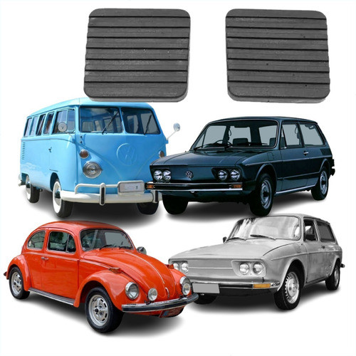 Capa Pedal Fusca Brasília Kombi Embreagem Freio 75 Em Diante 0