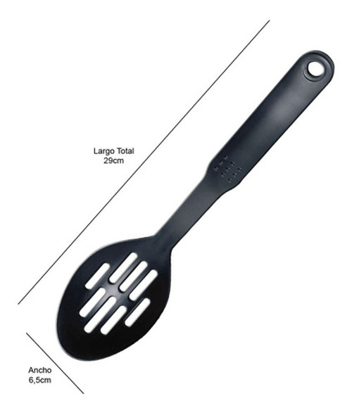 Cucharon Cuchara Calada Teflon Nylon Antiadherente Pettish 1