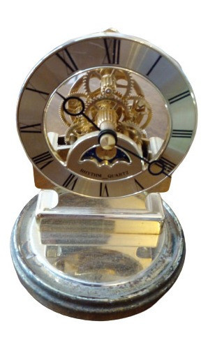 Antiguo Reloj De Mesa Rhythm Quartz.( Detalle Falta Cúpula) 0