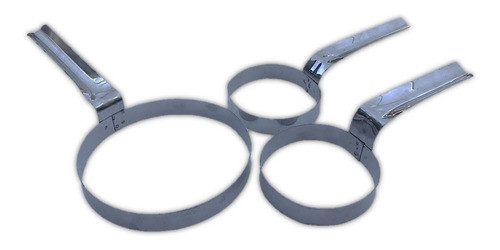 Espátula+2 Moldes P/ Huevo+molde Tortilla Acero Inoxidable 1