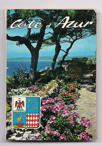 Librito De Mini Postales Costa Azul Retro Vintage B3 0