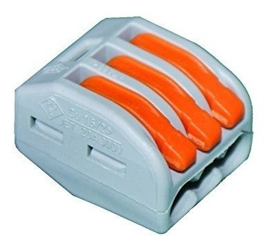 Borne Conexion Rapida Sin Tornillo 3 Polos 3mm X 5 Unidades 0