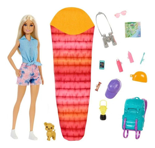 Muñeca Barbie Viajera Turista Viaje Accesorios Perro Valija 0